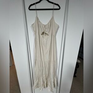 Express Cream Maxi Dress
